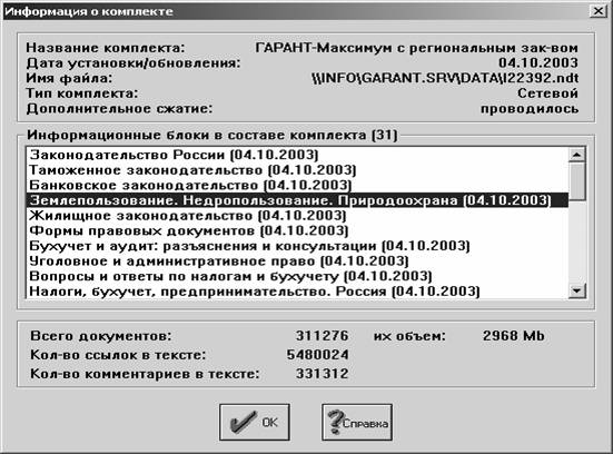 Курсовая: Справочно-правовая система Гарант Курсовая: Справочно-правовая система Гарант